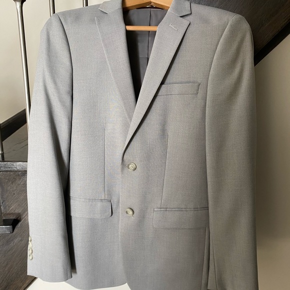 Light grey men’s suit jacket. size 38 regular. - Picture 1 of 6